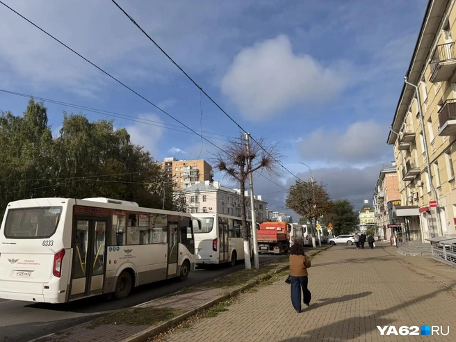Автобусная полоса забита | Источник: Нелли Козловская / YA62.RU