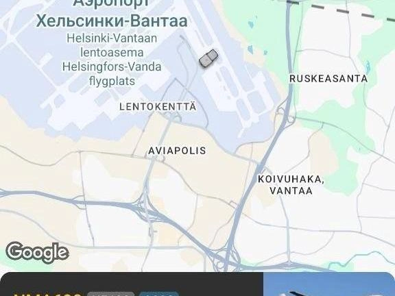 Два чайника на 200 человек для туристов, застрявших в Хельсинки | Источник: flightradar24.com