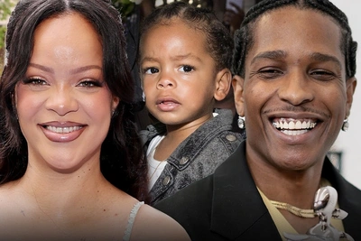Рианна и сын Riot вышли на сцену к A$AP Rocky в Копенгагене