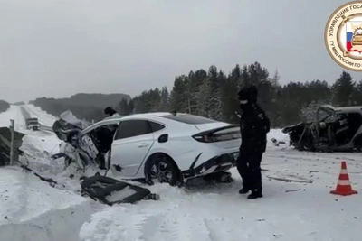 ДТП под Кудымкаром: два Hyundai столкнулись, пятеро погибли