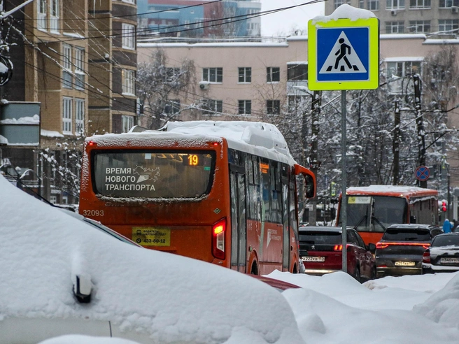 Приобретённые автобусы уже начали курсировать по городским маршрутам. | Источник: Наталья Бурухина / NN.RU