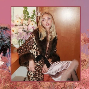 Лавандовый макияж как у Эльзы Хоск — нежный образ на зиму 2025/26