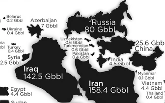 Карта: вся нефть мира в одной инфографике