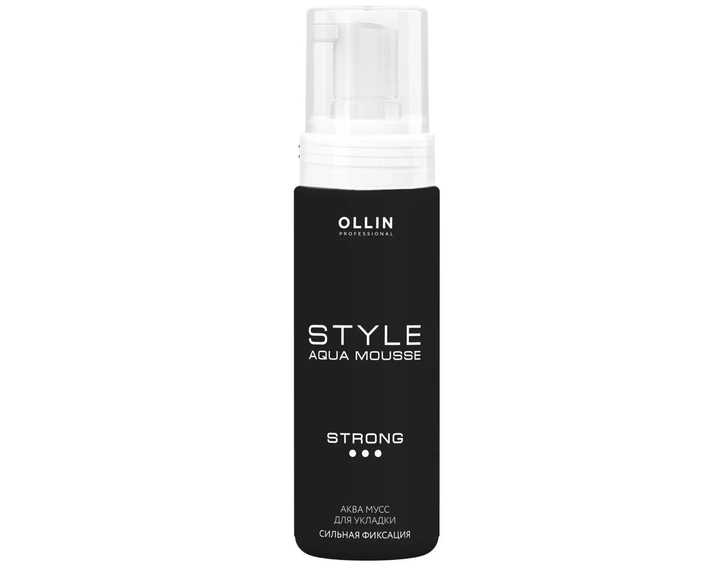 OLLIN Professional аква-мусс Style сильной фиксации