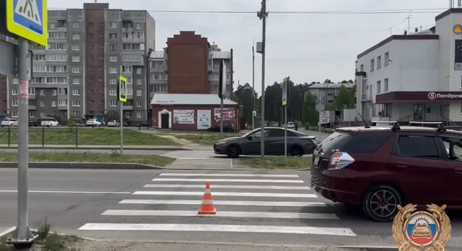 В Ангарске школьник на самокате попал под колеса на «зебре» | Источник: МВД38 / T.me