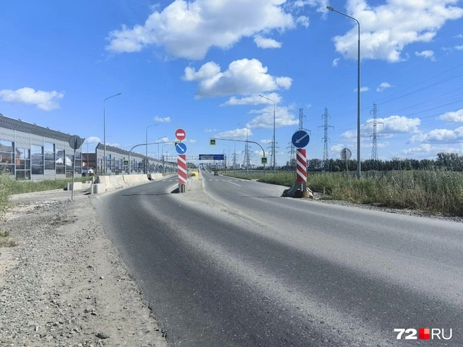 В этом месте она становится четырехполосной  | Источник: Павел Красоткин / 72.RU 