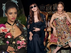 Dolce & Gabbana Alta Moda: Беллуччи стала черной вдовой, ее 16-летняя дочь — звездой шоу