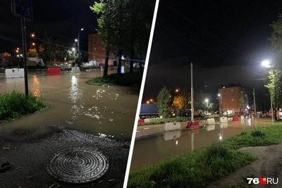 Ярославская улица ушла под воду: видео и детали