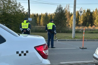 На выезде из Челябинска силовики устроили пробку