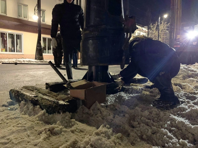 Последствия ЧП устраняли городские службы и Рыбинскэлектротранс | Источник: Дмитрий Рудаков \ vk.com