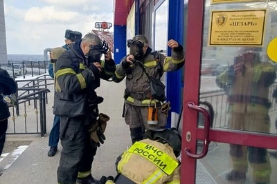 Пожарные учения прошли в Холмске