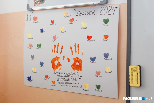 Подарки от выпускников хранятся в классе | Источник: Кирилл Башинский / NGS55.RU