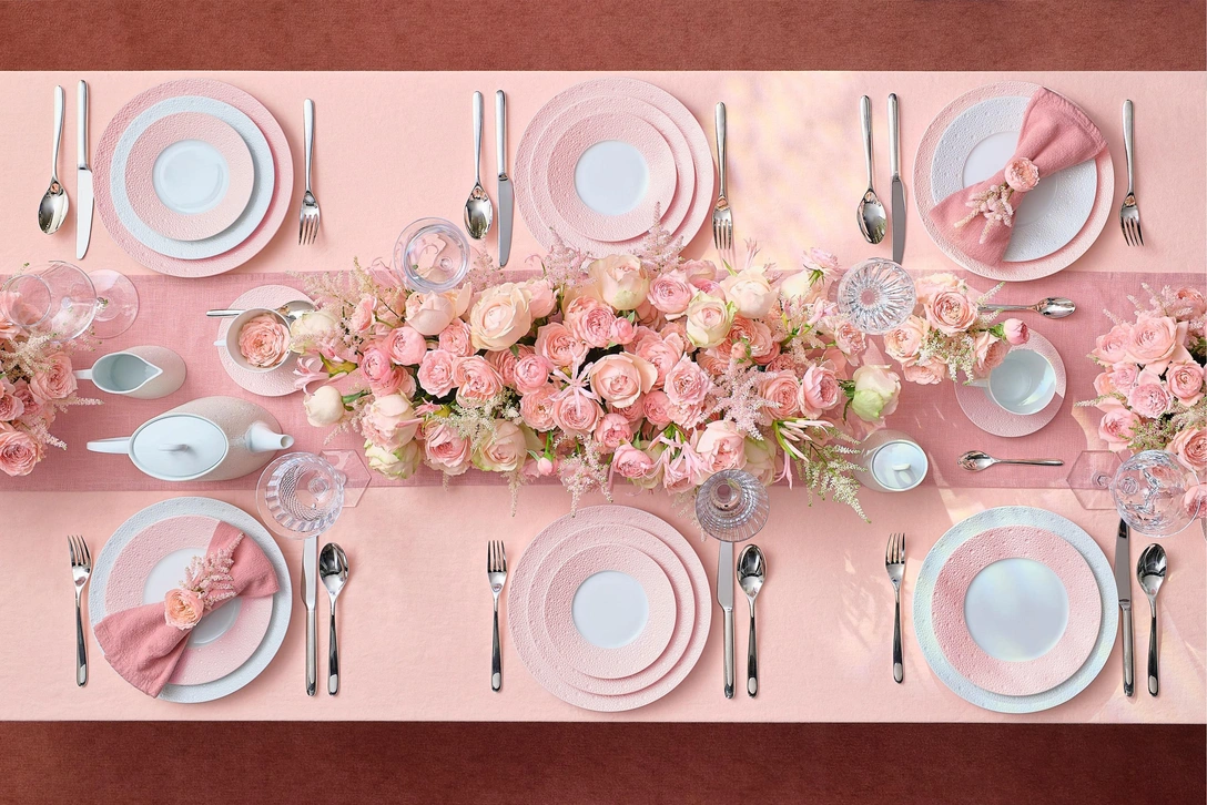 Розовые мечты: коллекция Ecume rose от Bernardaud | Источник: Bernardaud