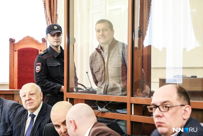 Олег Сорокин на заседании Нижегородского областного суда в 2019 году | Источник: Наталья Бурухина / NN.RU