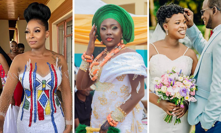 В каких платьях выходят замуж африканские невесты