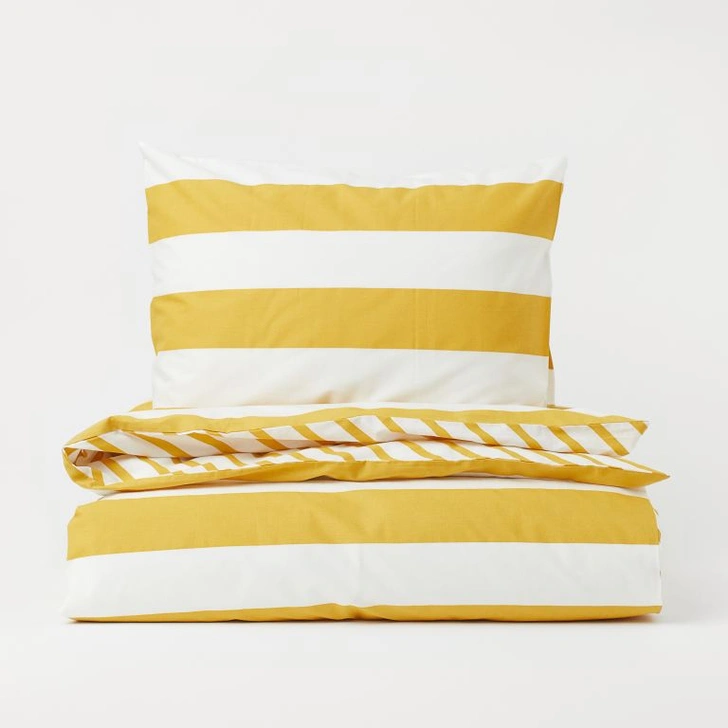 Постельное белье в полоску, H&M Home, www2.hm.com