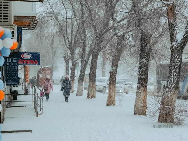 Жизнь в Красноармейском районе кипит даже в снежную погоду. | Источник: Юлия Воропаева