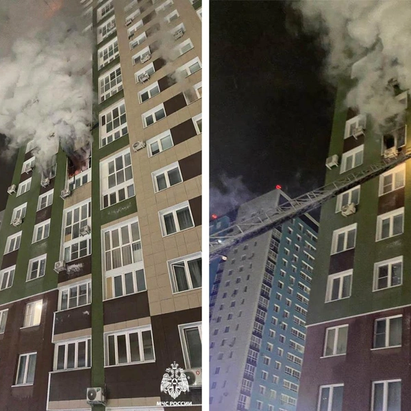 Горела квартира на седьмом этаже | Источник: «МЧС России по Омской области» / Vk.com