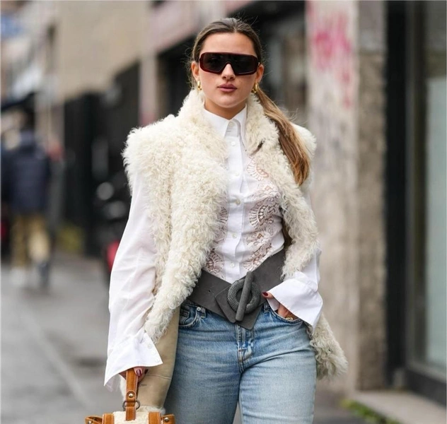 Меховые жилетки снова в тренде