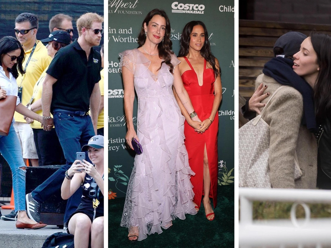 Меган Маркл и принц Гарри/ Меган Маркл и Келли Макки Зайфен/ Меган Маркл с подругой | marieclaire.ru