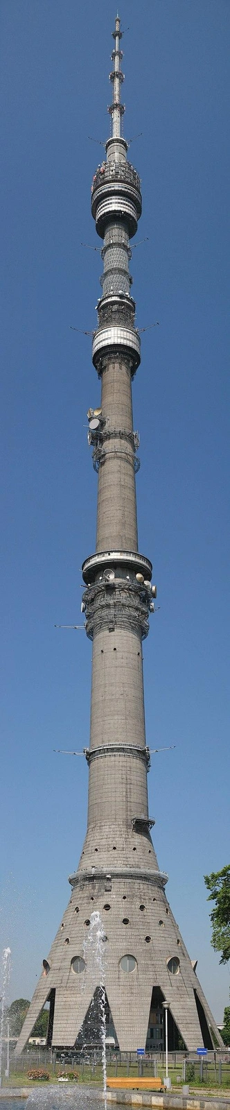 Вертикальная панорама Останкинской телебашни | Источник: Лев Шушкевич, CC BY 2.5, через Викисклад