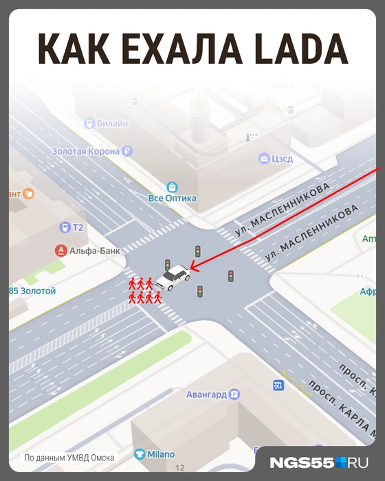 Схема ДТП на Ленинградском мосту | Источник: Мария Романова / Городские медиа