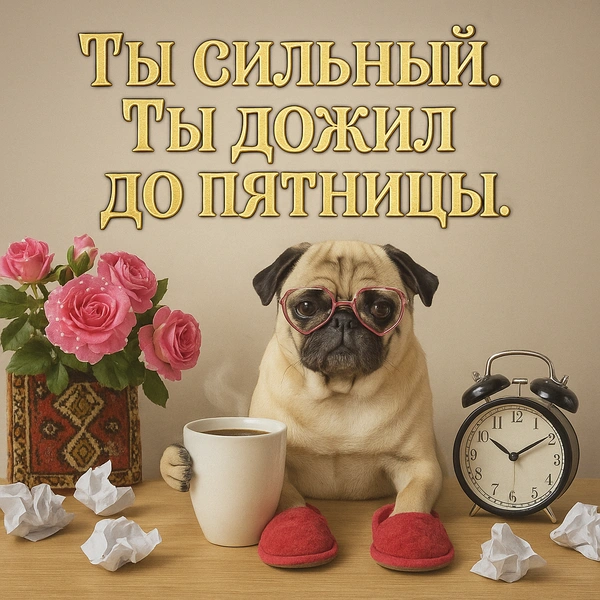 открытки с пятницей, открытки доброй пятницы, утро пятницы открытки, открытки с добрым утром пятницы, открытка с пятницей прикольная, пятница открытки красивые, открытка хорошей пятницы | Источник: theDay/DALL-E