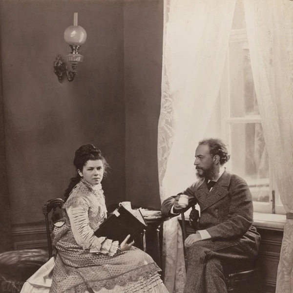 А.&nbsp;Карелин. Супруги Зеленецкие. 1870-е гг. Из собрания НГИАМЗ | Источник: РОСФОТО