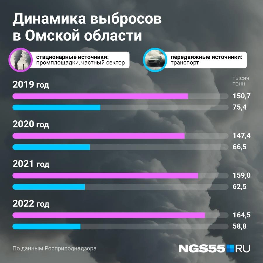 Чем дышат омичи, какие вредные вещества содержатся в воздухе в Омске - 20  ноября 2023 - НГС55.ру