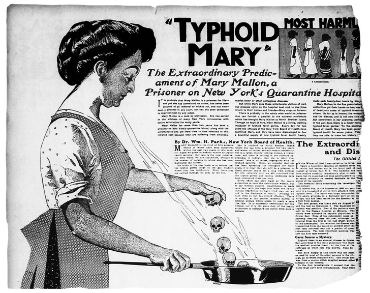 Тифозная Мэри: как ирландская кухарка едва не убила всех жителей Нью-Йорка и попала в «карантин» на 26 лет