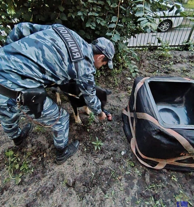 Пистолет дали обнюхать специально обученной собаке | Источник: ГУ МВД России по Самарской области