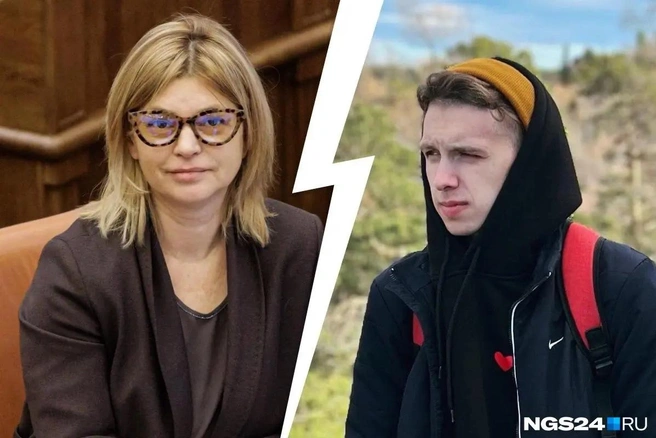 Елена Пензина опубликовала номер телефона журналиста, а теперь просит полицию разобраться | Источник: Артём Ленц, Дмитрий Мамаев / NGS24.RU