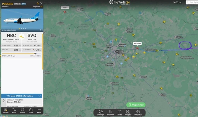 Источник: flightradar24.com