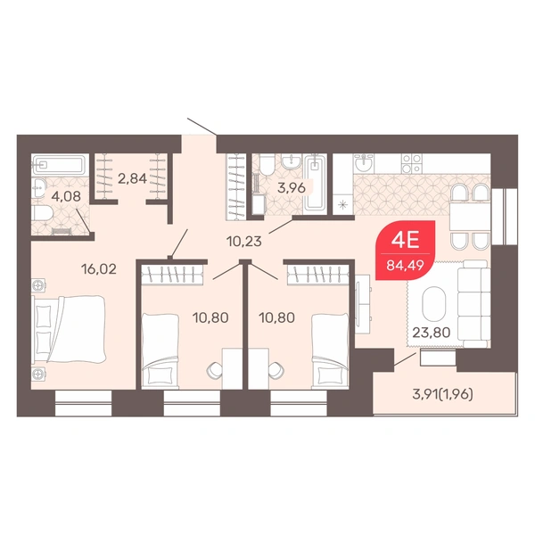 Планировки квартир в микрорайоне Романовский | Источник: «Энергожилстрой»