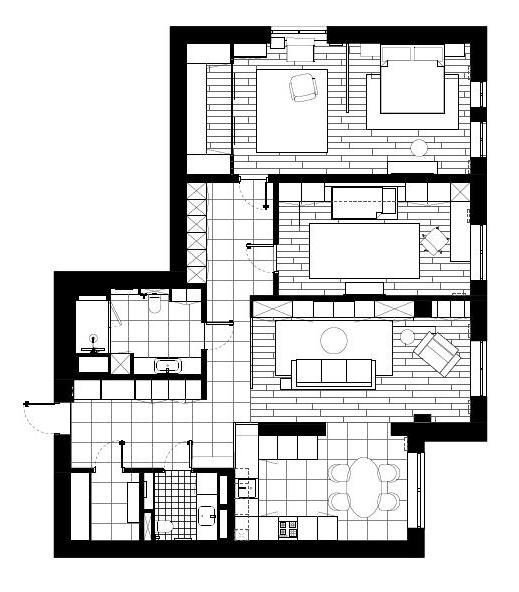 Квартира 150 м² в стиле эклектики в Санкт-Петербурге