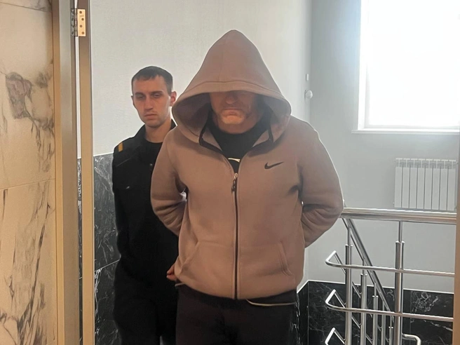 Фигуранта завели в здание суда | Источник: Анна Скок / NGS.RU