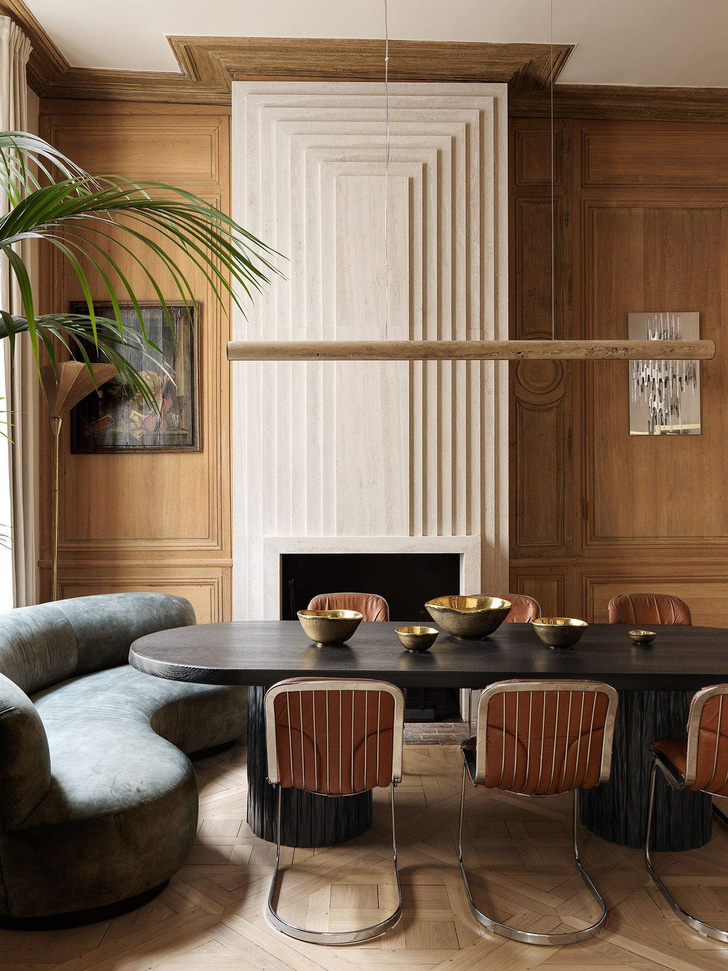 Мрамор и шик: элегантная квартира в центре Парижа