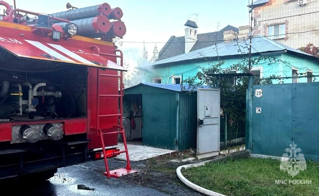 Частный дом в районе Горпарка | Источник: ГУ МЧС по Саратовской области
