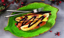 Сливочно-шоколадный десерт с бананами