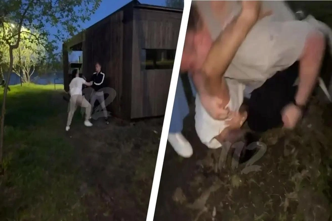 Момент драки | Источник: «112 Красноярск» / Telegram