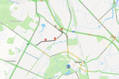 Пробег Пулково — Пушкин перекрыл дороги на юге Петербурга