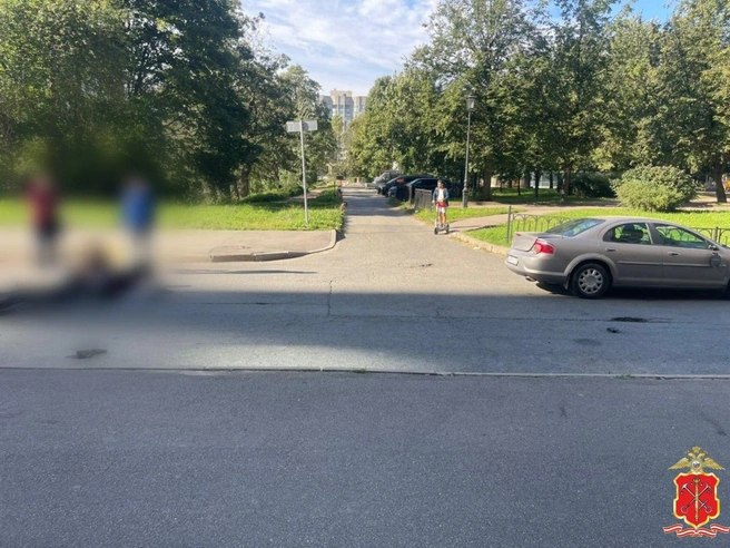 Электромопед столкнулся с «Волгой» на Васильевском острове. Без пострадавших не обошлось | Источник: ГУ МВД России по СПб и ЛО
