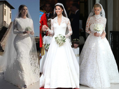 Принцессы на день: Кардашьян, Хилтон и другие невесты в платьях а-ля Миддлтон