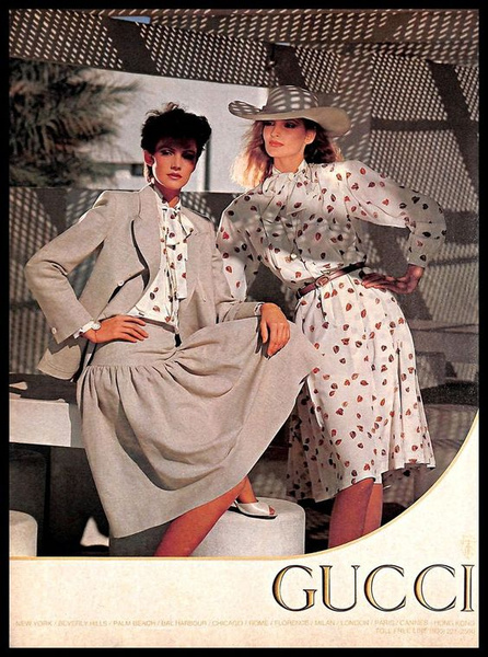 Рекламная кампания Gucci 1982 года