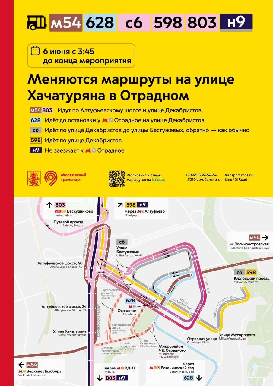 Источник: Дептранс.Оперативно / T.me