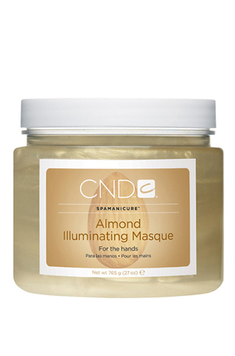 Маска для рук Almond Illuminating Masque, CND. Косметические минеральные вещества, содержащиеся в маске, защищают кожу рук, препятствуют потере влаги и минимизируют вред от воздействия вредных факторов.