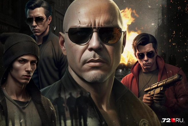 Конечно, в 90-е года преступники так не выглядели. Но, возможно, они себя так чувствовали? | Источник: Полина Авдошина / «Городские медиа»