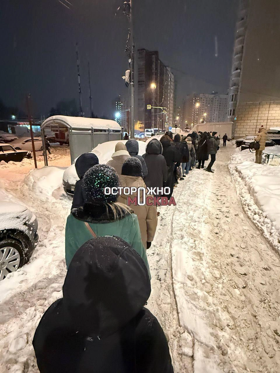 Подмосковное Видное тоже завалило снегом — автобусы не могут пробраться к остановкам | Источник: «Осторожно, Москва»