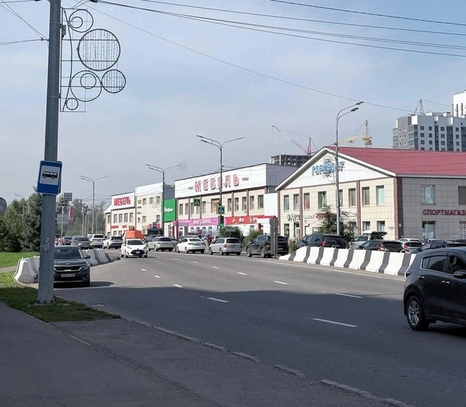 Пробка растянулась от начала Николаевского моста до Роева ручья | Источник: читатель NGS24.RU