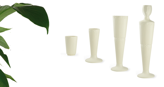Модульные вазы Kate, Le Porcellane, дизайн Самуэле Мацца